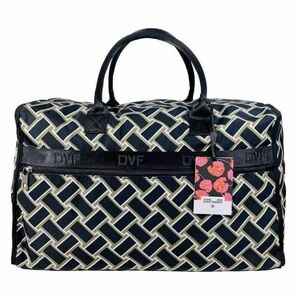 DVF for Target Vintage Weave Neutral Weekender Bag.